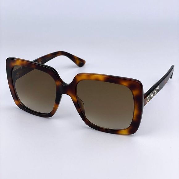 NEW Gucci Logo GG0418S 003 Havana Women Sunglasses - Picture 3 of 9